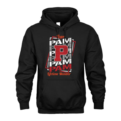 Team Your Name Lifetime Member Sporty Shirt PAM M1-25