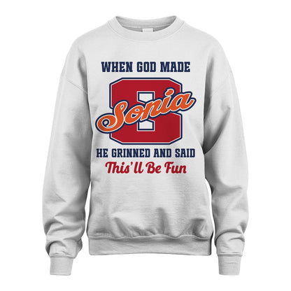 God Made Your Name Custom Shirt SONIA M1-16