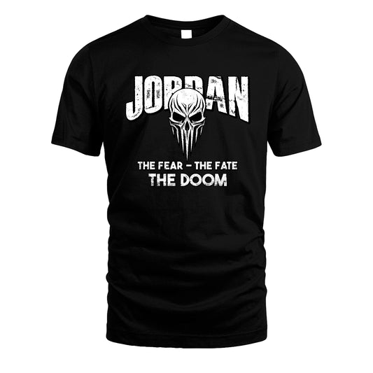 The Fear The Fate The Doom Skull Shirt JORDAN M1-39