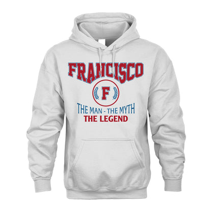 The Man The Myth The Legend Jet Style Shirt FRANCISCO M1-9