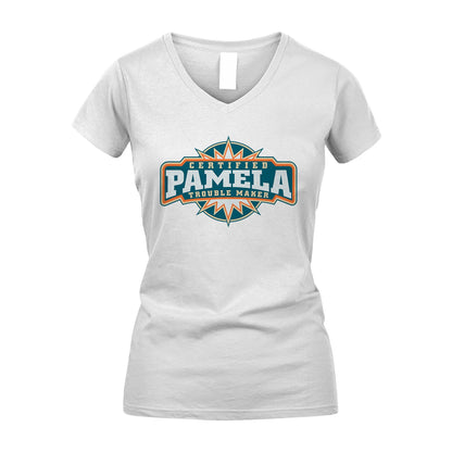 Certified Your Name Trouble Maker Shirt PAMELA M1-36