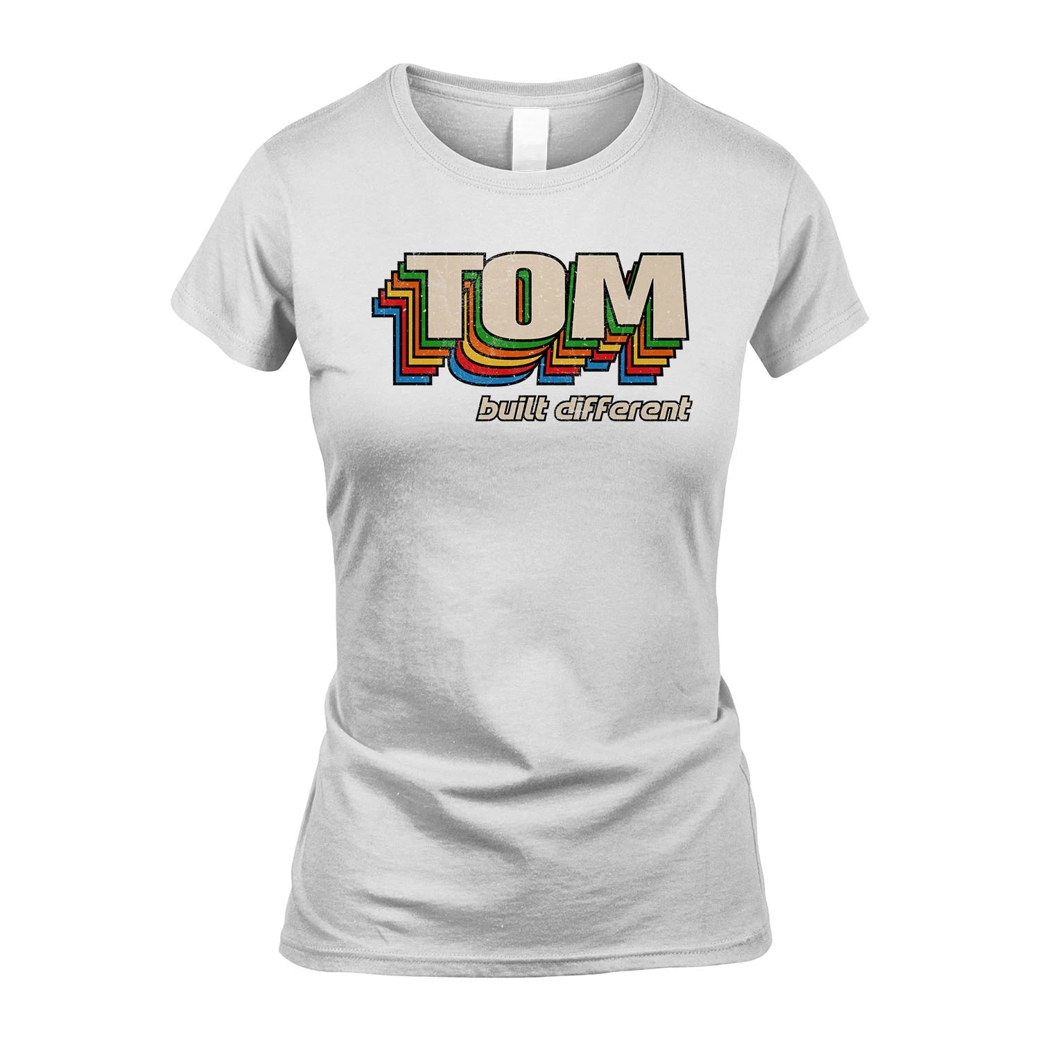 Your Name Built Different Retro Shirt TOM M1-26