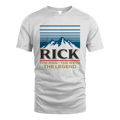 The Man The Myth The Legend Vintage Mountain Shirt RICK M1-19