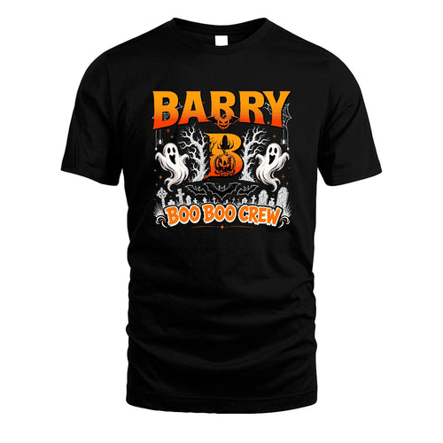 Boo Boo Crew Halloween Custom Name Shirt BARRY M1-28
