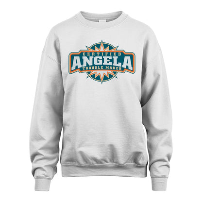 Certified Your Name Trouble Maker Shirt ANGELA M1-36