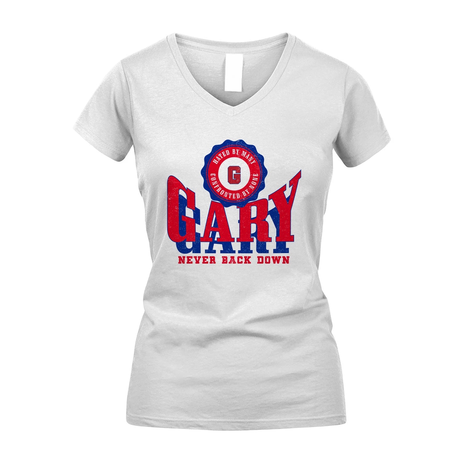 Your Name Never Back Down Shirt GARY M1-33