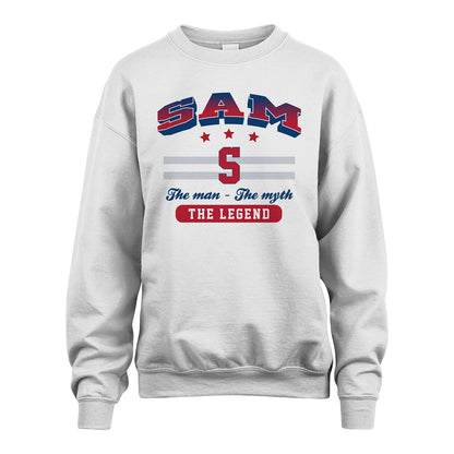 The Man The Myth The Legend With Your Name Shirt SAM M1-35