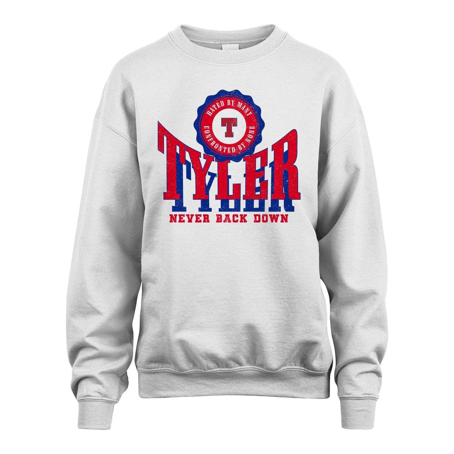 Your Name Never Back Down Shirt TYLER M1-33