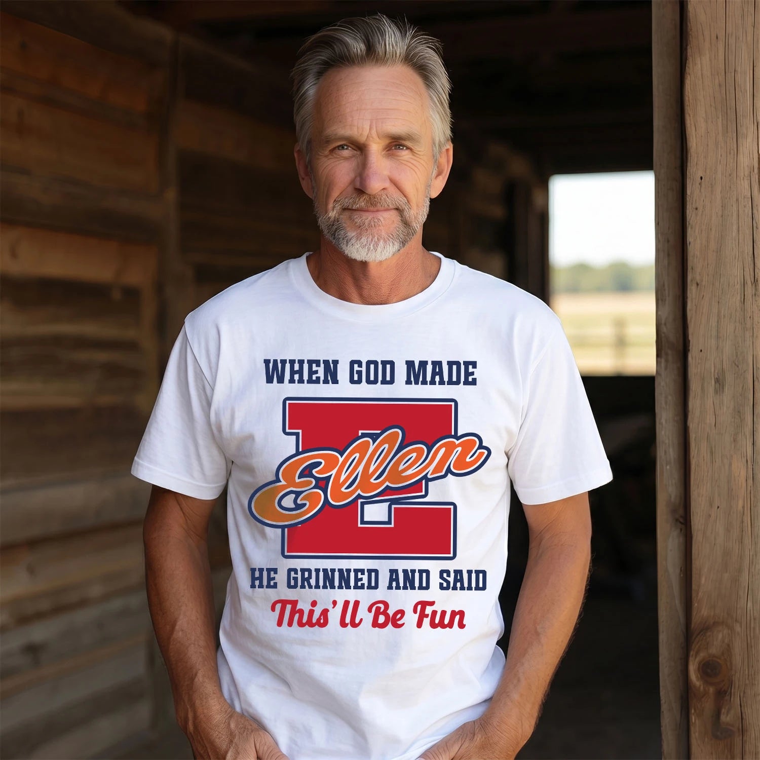 God Made Your Name Custom Shirt ELLEN M1-16