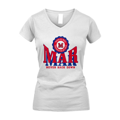 Your Name Never Back Down Shirt MAR M1-33