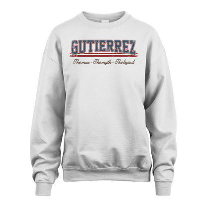 The Man The Myth The Legend Vintage Shirt GUTIERREZ M1-6