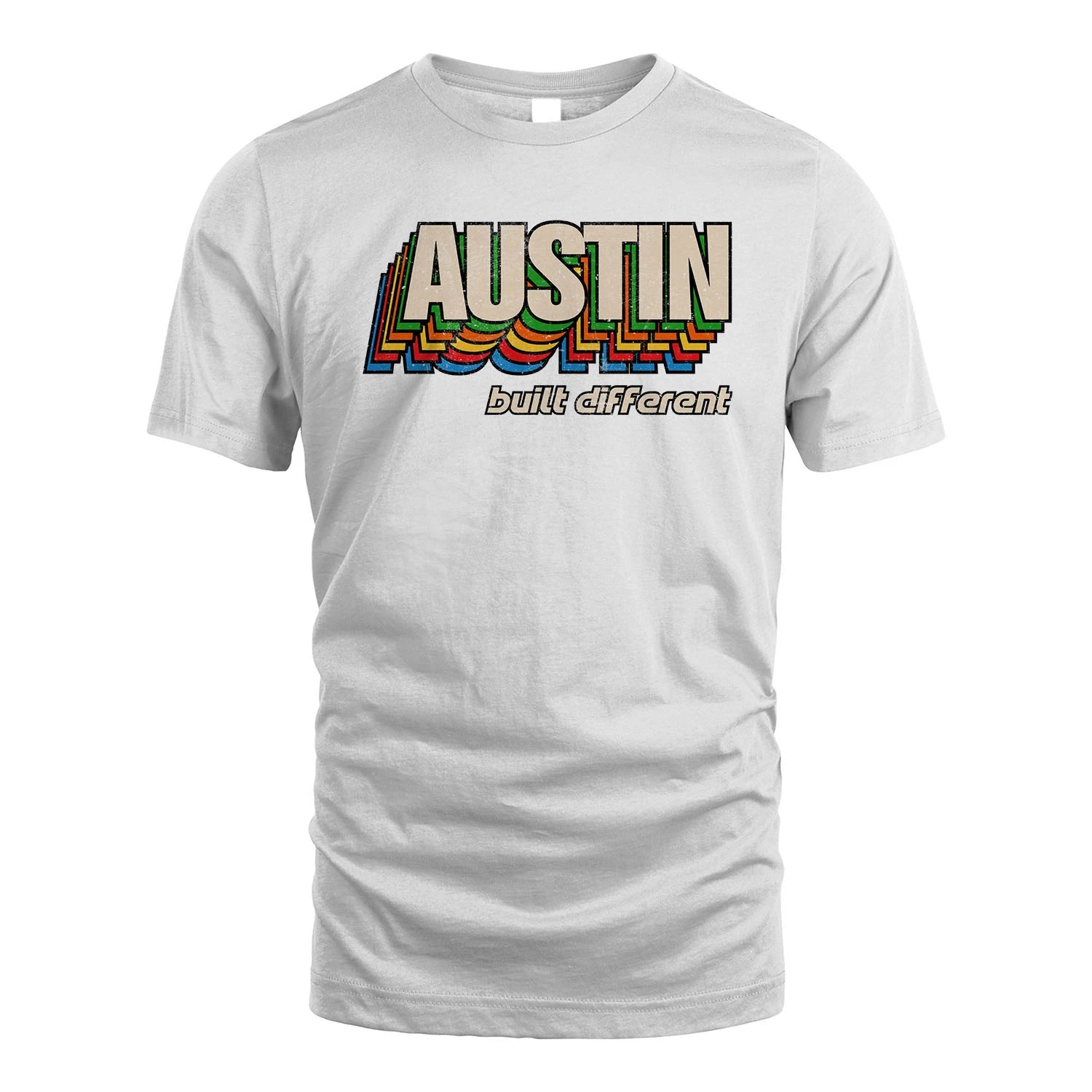 Your Name Built Different Retro Shirt AUSTIN M1-26