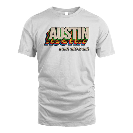 Your Name Built Different Retro Shirt AUSTIN M1-26