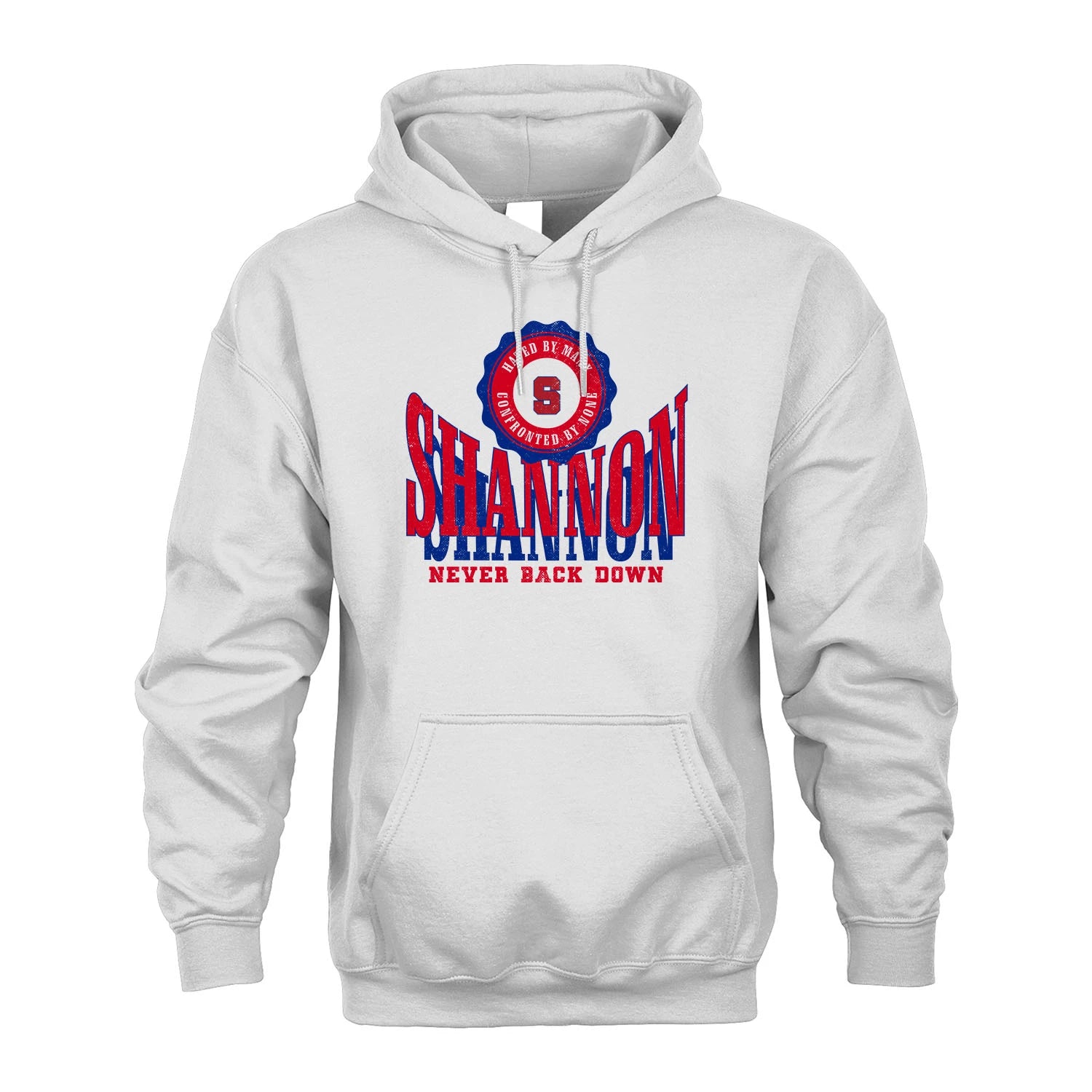 Your Name Never Back Down Shirt SHANNON M1-33