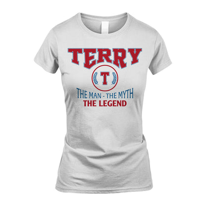 The Man The Myth The Legend Jet Style Shirt TERRY M1-9