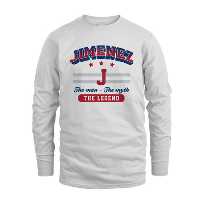 The Man The Myth The Legend With Your Name Shirt JIMENEZ M1-35