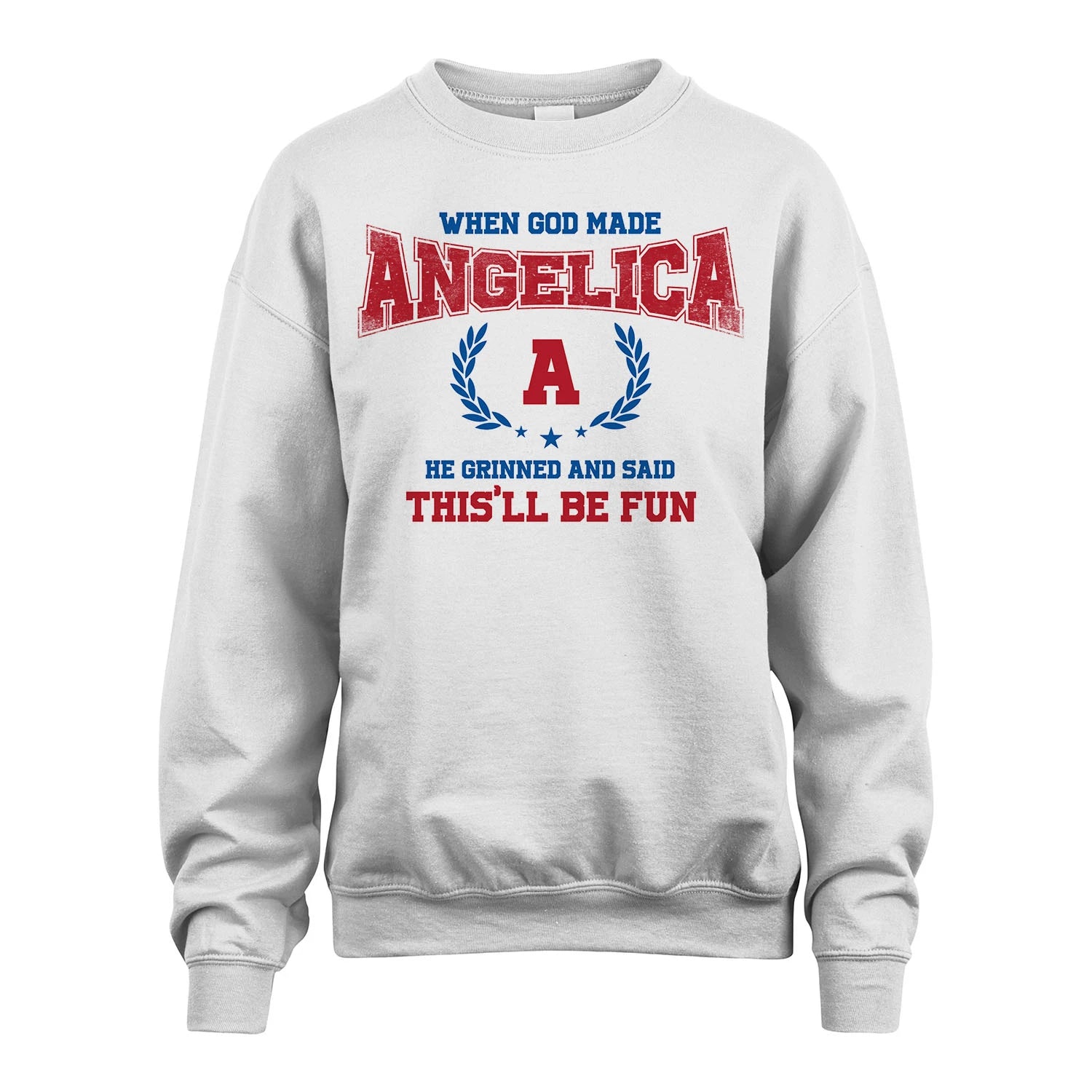 When God Made He Grinned And Said This'll Be Fun Shirt ANGELICA M1-12