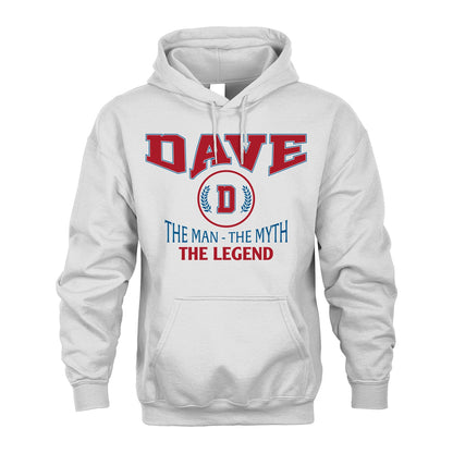 The Man The Myth The Legend Jet Style Shirt DAVE M1-9