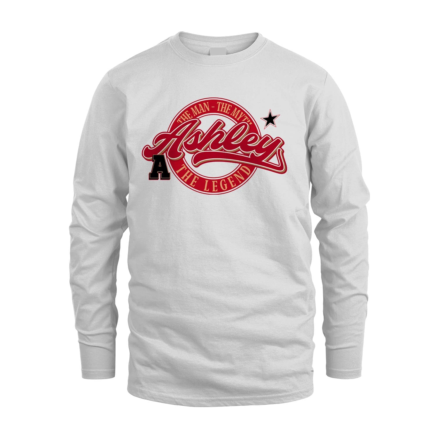 The Man The Myth The Legend Sporty Shirt ASHLEY M1-14