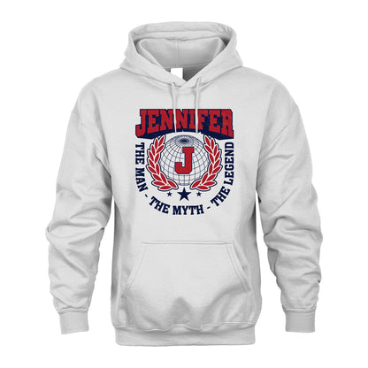 The Man The Myth The Legend Logo Shirt JENNIFER M1-30