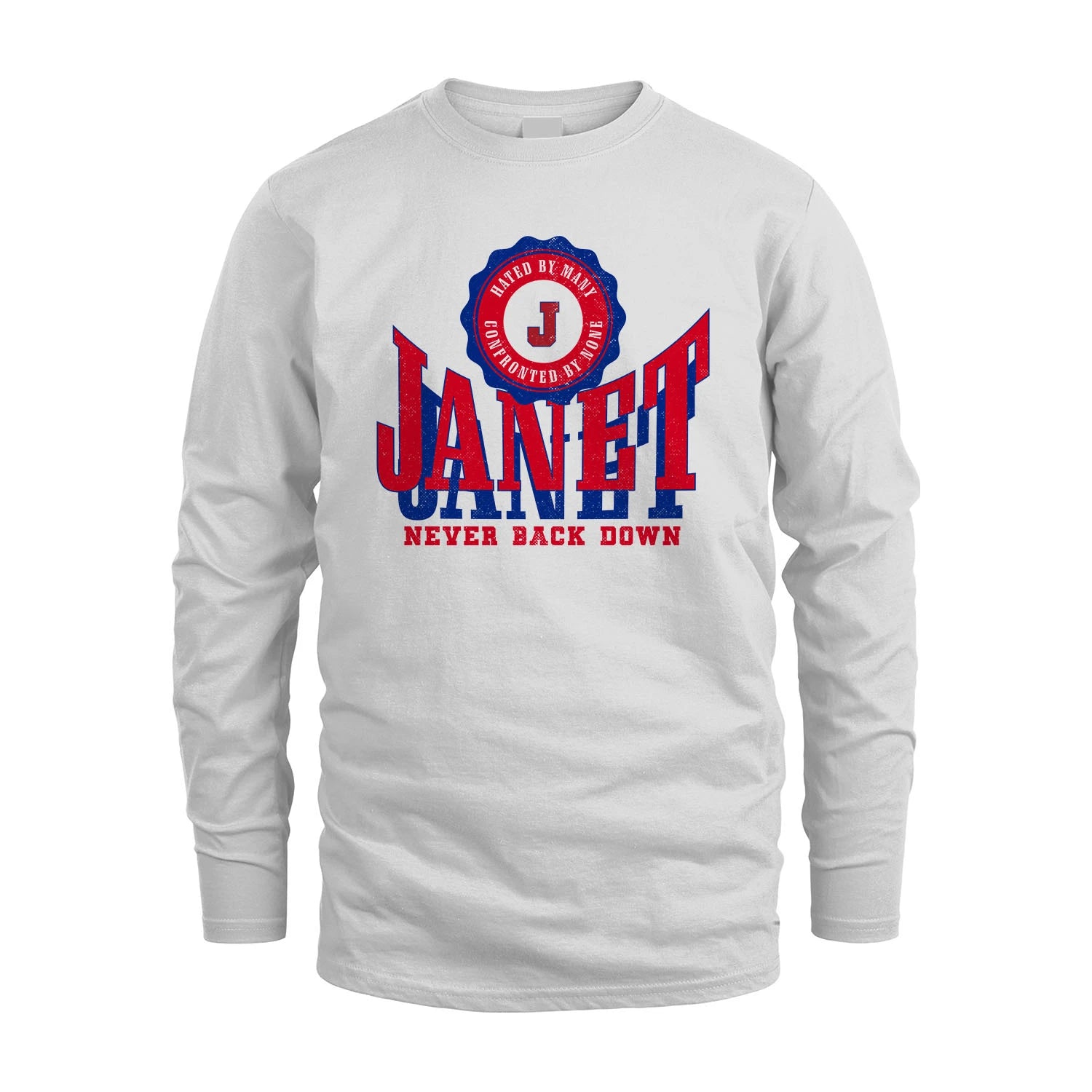 Your Name Never Back Down Shirt JANET M1-33
