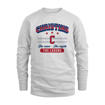 The Man The Myth The Legend With Your Name Shirt CHRISTINE M1-35