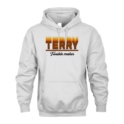 Your Name Trouble Maker Funny Shirt TERRY M1-34