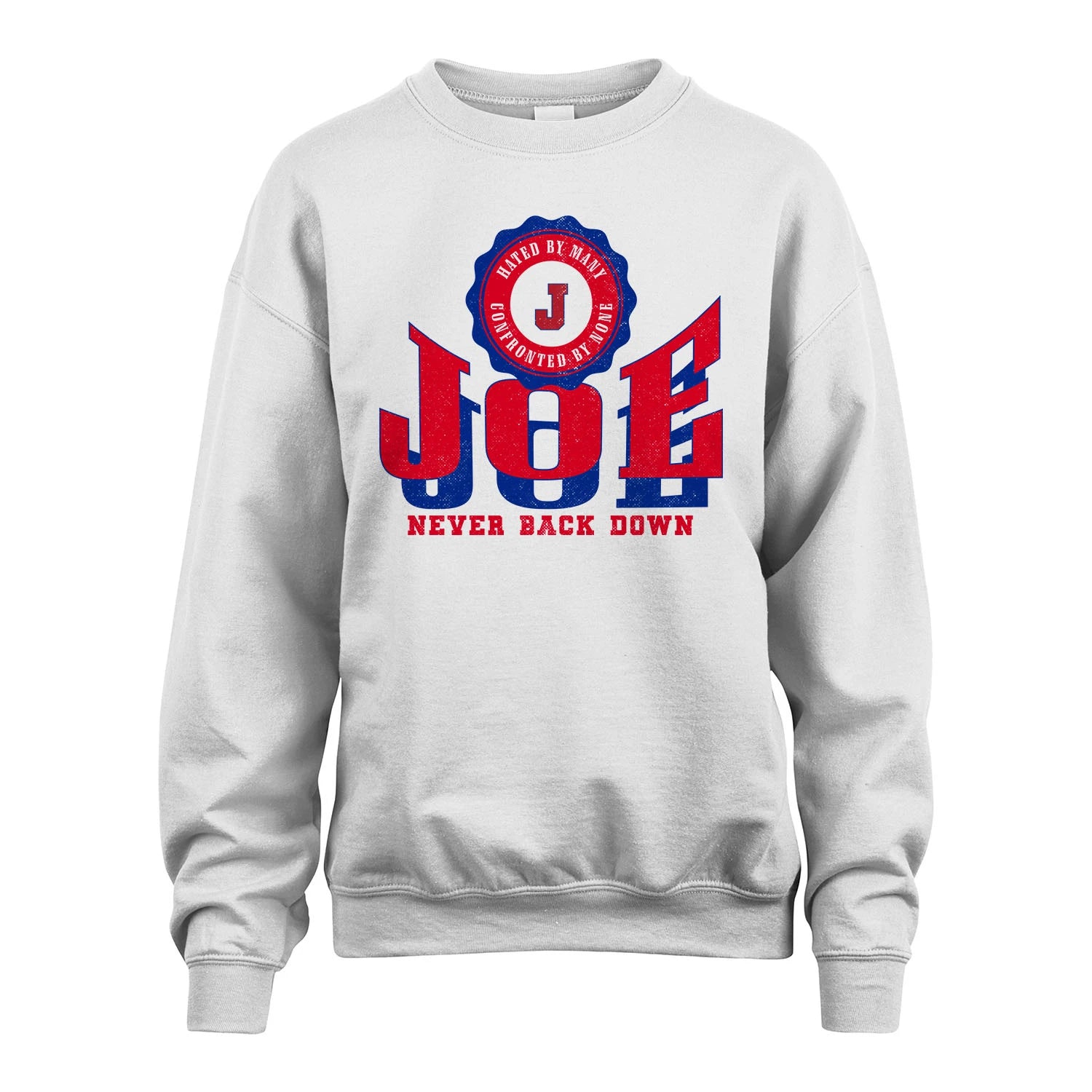Your Name Never Back Down Shirt JOE M1-33