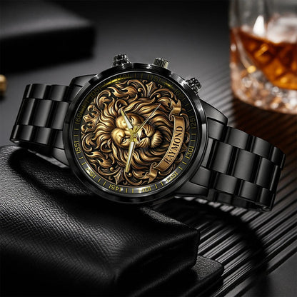3D King Lion Head Watch RAYMOND M1-W1
