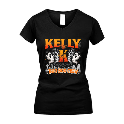 Boo Boo Crew Halloween Custom Name Shirt KELLY M1-28