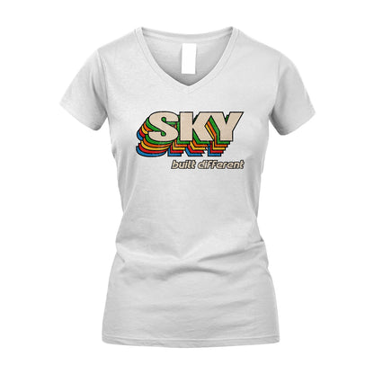 Your Name Built Different Retro Shirt SKY M1-26