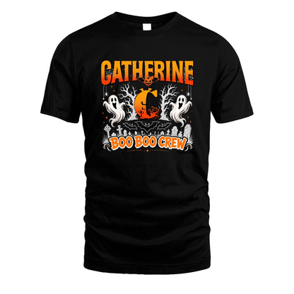 Boo Boo Crew Halloween Custom Name Shirt CATHERINE M1-28