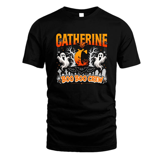 Boo Boo Crew Halloween Custom Name Shirt CATHERINE M1-28
