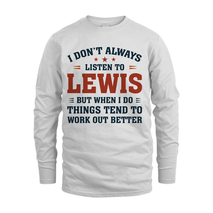 I Don't Always Listen To... LEWIS M1-2