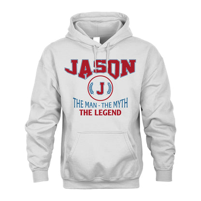 The Man The Myth The Legend Jet Style Shirt JASON M1-9