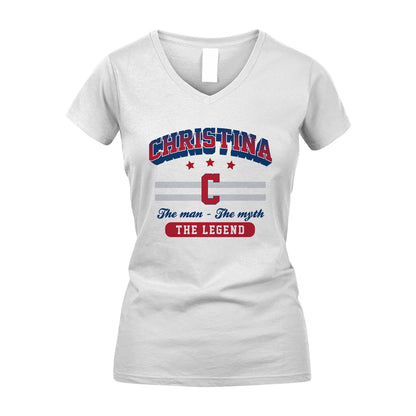 The Man The Myth The Legend With Your Name Shirt CHRISTINA M1-35
