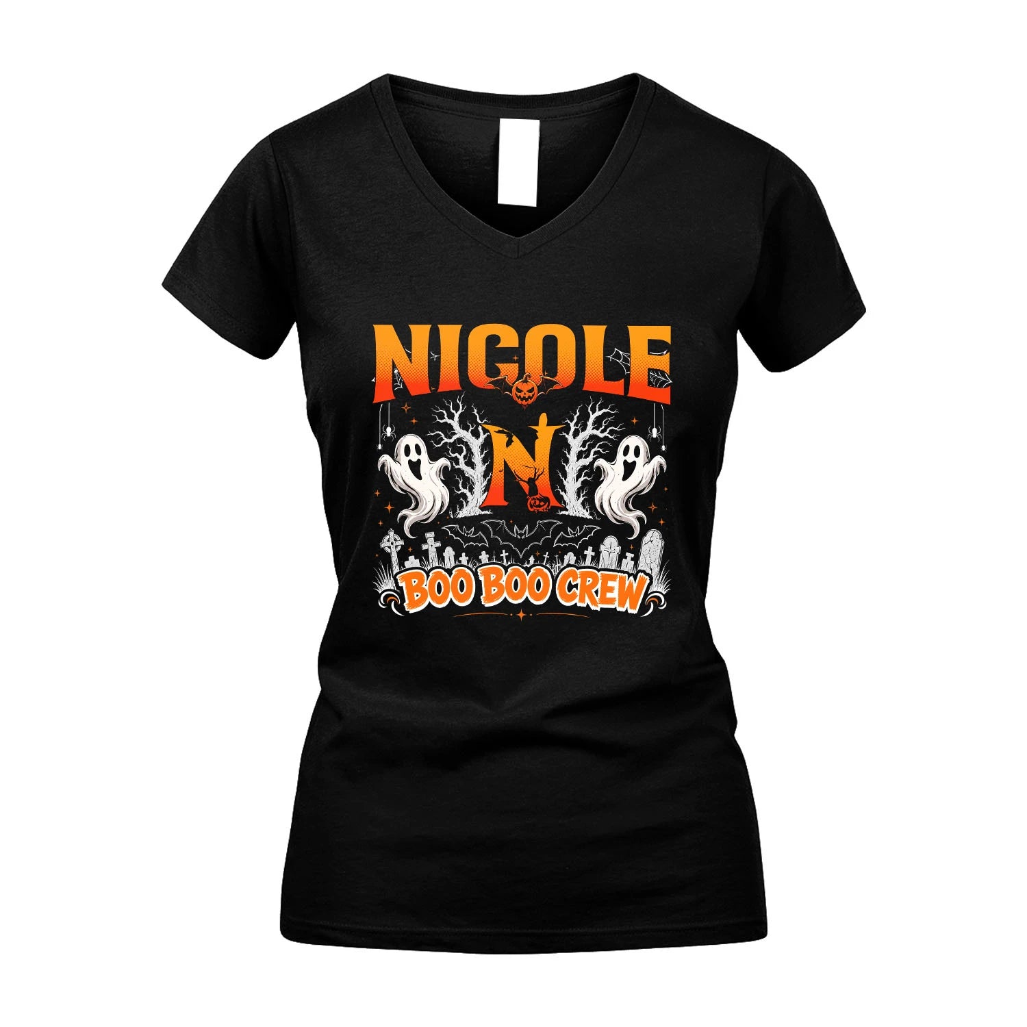 Boo Boo Crew Halloween Custom Name Shirt NICOLE M1-28