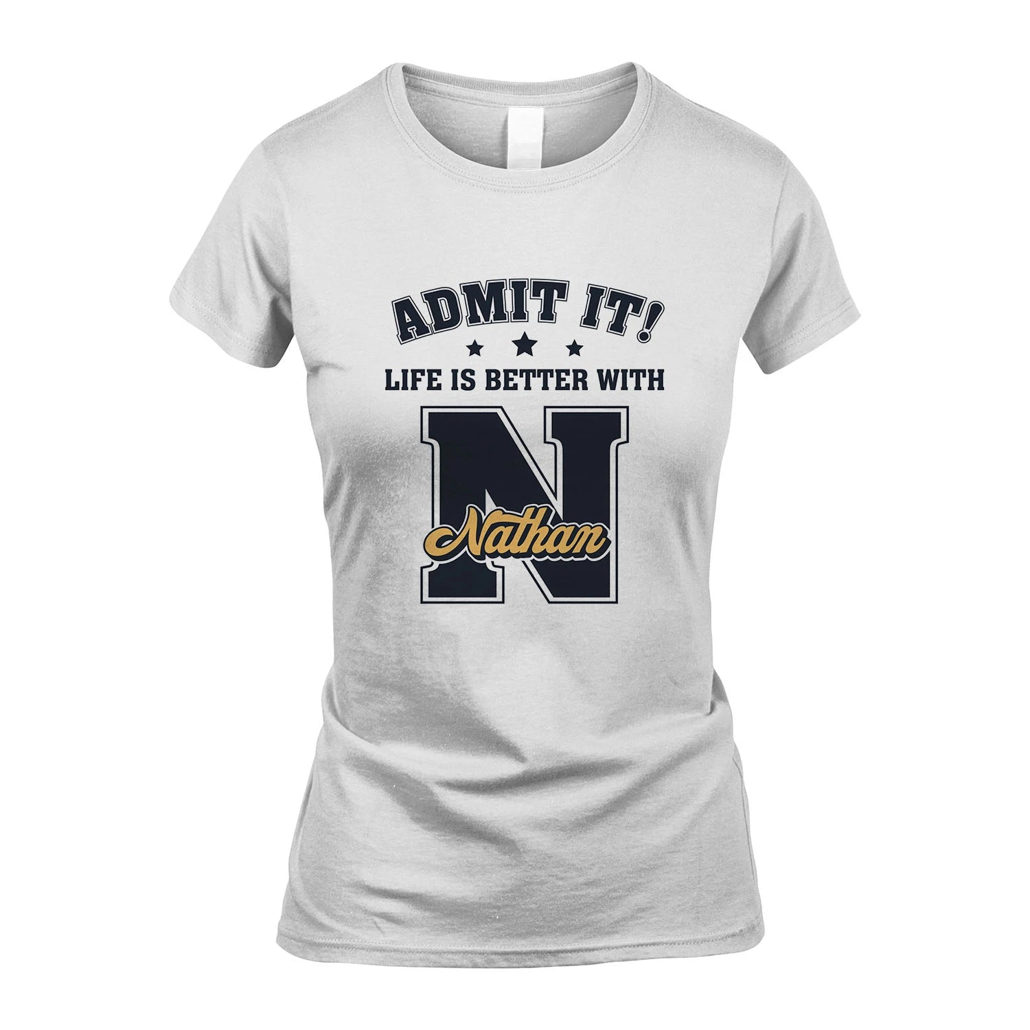 Life Is Better With Your Name Shirt NATHAN M1-17