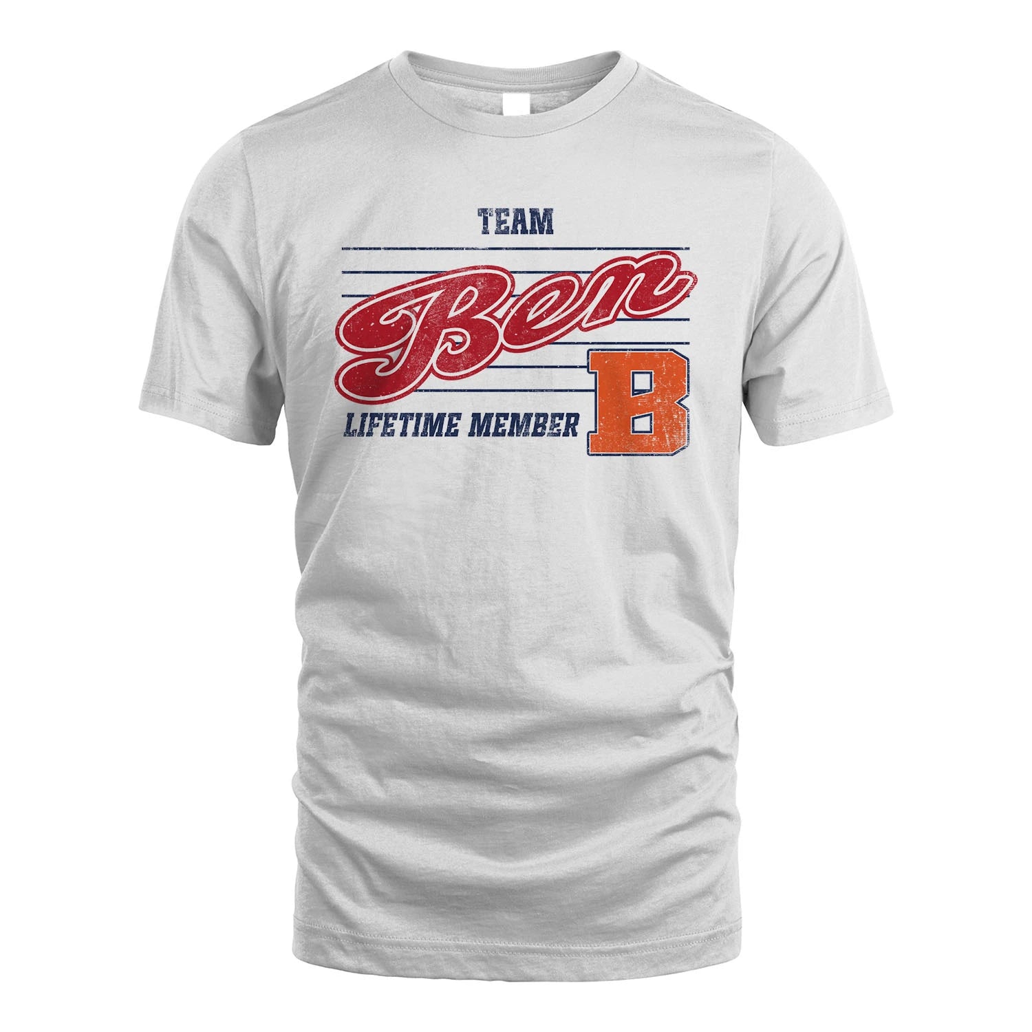 Team Your Name Lifetime Member Vintage Shirt BEN M1-24