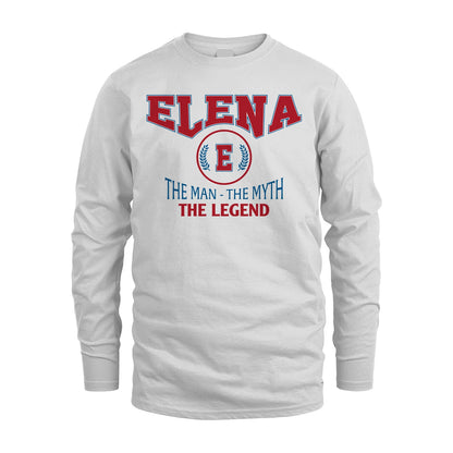 The Man The Myth The Legend Jet Style Shirt ELENA M1-9