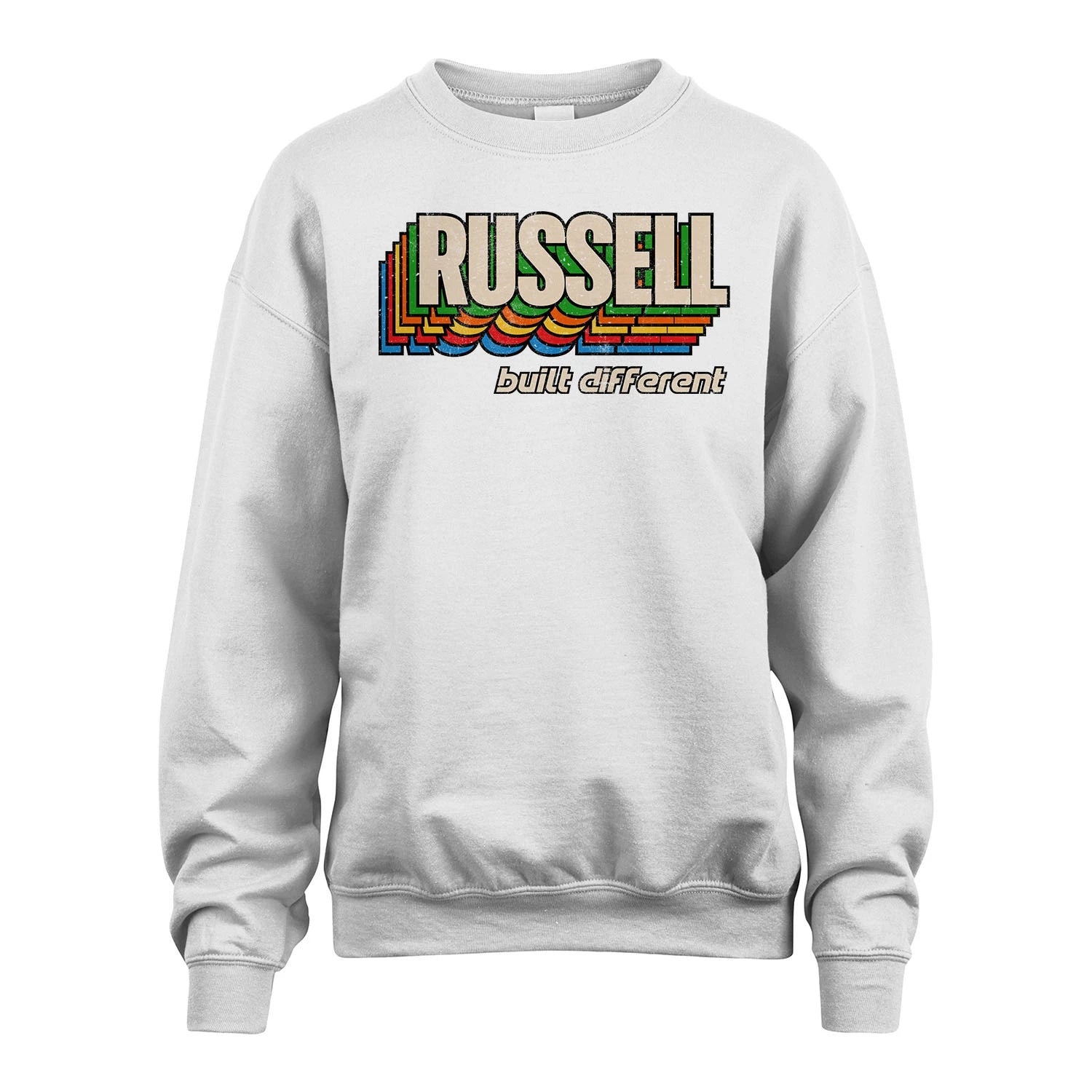 Your Name Built Different Retro Shirt RUSSELL M1-26