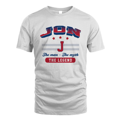 The Man The Myth The Legend With Your Name Shirt JON M1-35