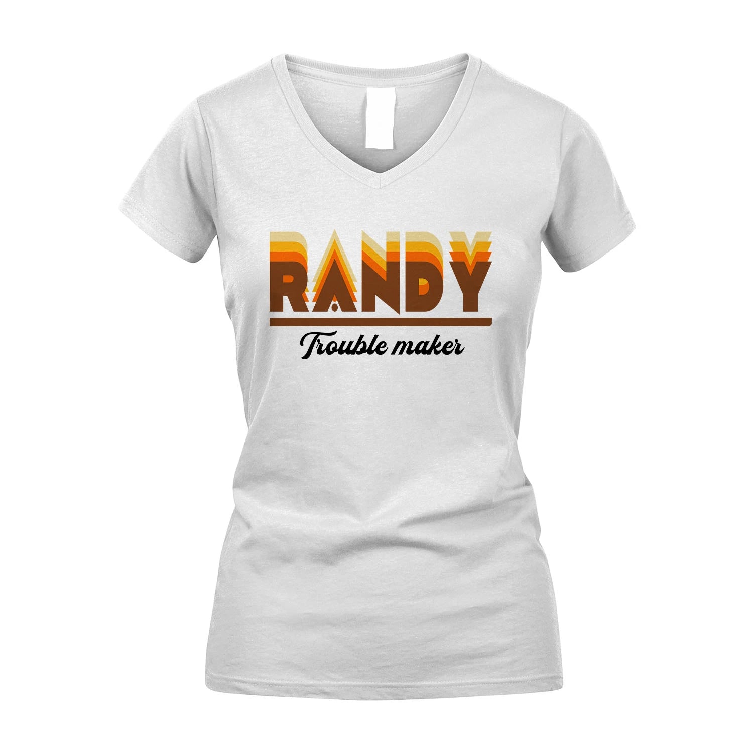 Your Name Trouble Maker Funny Shirt RANDY M1-34