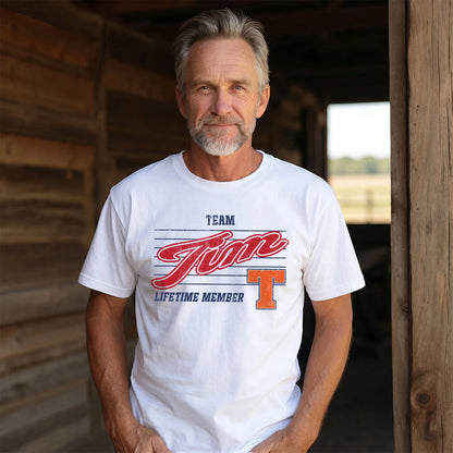 Team Your Name Lifetime Member Vintage Shirt TIM M1-24