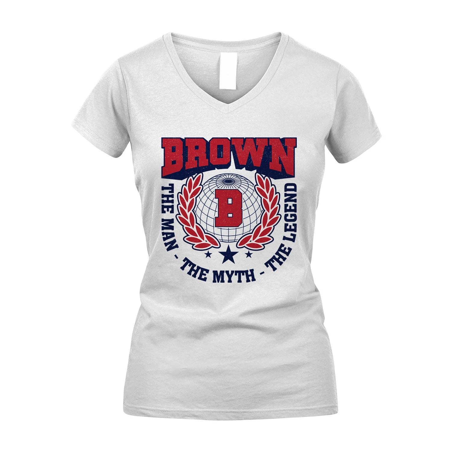 The Man The Myth The Legend Logo Shirt BROWN M1-30