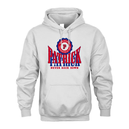 Your Name Never Back Down Shirt PATRICK M1-33
