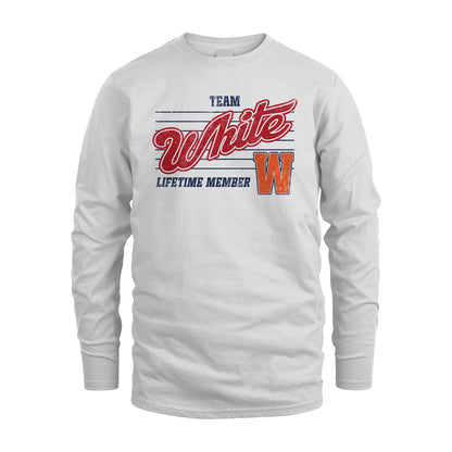 Team Your Name Lifetime Member Vintage Shirt WHITE M1-24