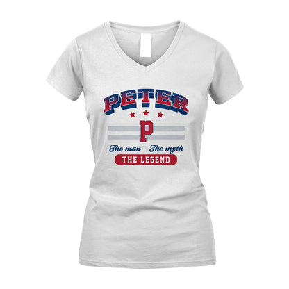 The Man The Myth The Legend With Your Name Shirt PETER M1-35