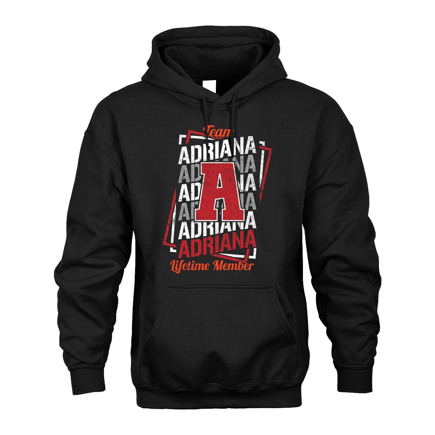 Team Your Name Lifetime Member Sporty Shirt ADRIANA M1-25