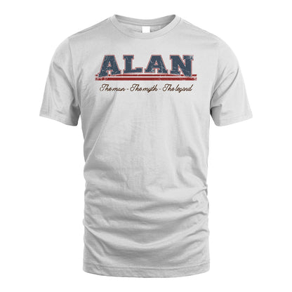 The Man The Myth The Legend Vintage Shirt ALAN M1-6